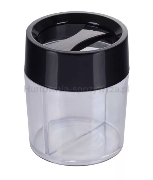Office Products Pojemnik magnetyczny na spinacze okrągły, pusty, transparentny