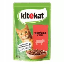Kitekat saszetki 85g wołowina w sosie