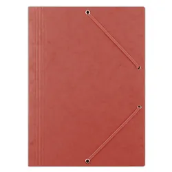 Donau Teczka Z Gumką Preszpan, A4, 390Gsm, 3-Skrz., Czerwona 