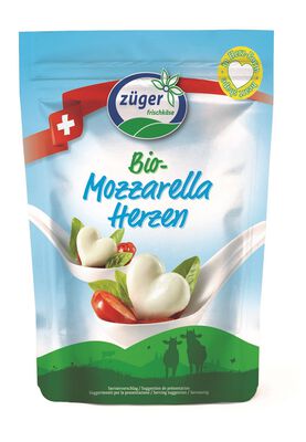 Mozzarella W Kształcie Serc Bio 260 G (130 G) - Zuger [BIO]