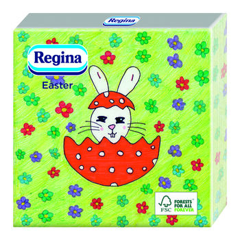 Regina Serwetki Easter 3-warstwowe, 15 sztuk, 33x33 cm