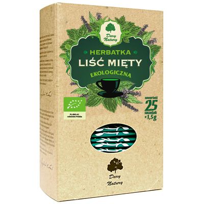 Dary Natury Herbatka Liść Mięty Bio (25 X 1,5 G) 37,5 G [BIO]