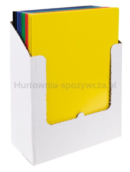 Office Products Teczka z gumką, karton, A4, 300gsm, 3-skrz., mix kolorów  - 2