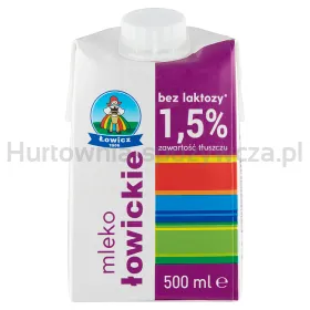 Łowicz Mleko UHT1,5% 500 Ml Bez Laktozy
