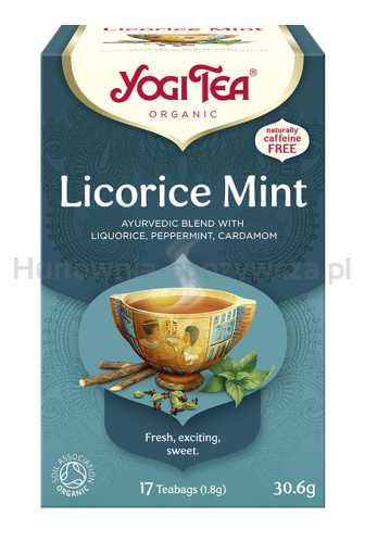 Herbatka Mięta Z Lukrecją (Licorice Mint) Bio (17 X 1,8 G) 30,6 G - Yogi Tea [BIO]