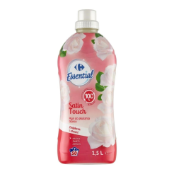 Carrefour Essential Satin Touch Płyn Do Płukania Tkanin 1,5 L (50 Prań)