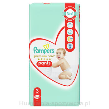 Pampers Premium Care Pants, Rozmiar 3, 48 Pieluchomajtek