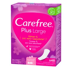 Carefree Plus Large Light Scent, wkładki higieniczne 48 szt.