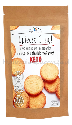 Mieszanka Do Wypieku Ciastek Maślanych Bez Dodatku Cukrów Bezglutenowa Keto 365 G - Pięć Przemian [BIO]