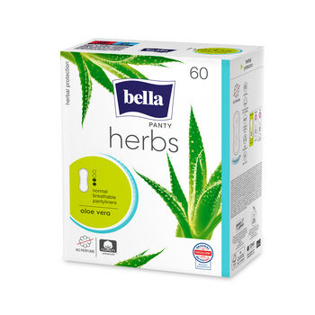 Wkładki higieniczne Bella Herbs Aloe Vera wzbogacone aloesem 60 szt.