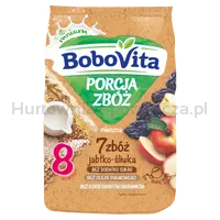 Bobovita Porcja Zbóż Kaszka Mleczna 7 Zbóż Jabłko-Śliwka Po 8. Miesiącu 210 G