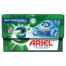 Ariel All-in-1 PODS Kapsułki do prania + Touch of Lenor Fresh Air 20 prań 430g