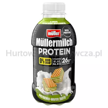 Müllermilch Protein Zero Napój mleczny Pistachio-Wafer400g