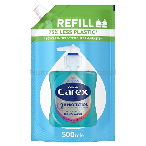 Carex Mydło W Płynie Original Antybakteryjne 500Ml Opakowanie Uzupełniające