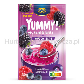 Kruger Yummy! Kisiel Do Kubka Smak Owoce Leśne Z Kawałkami Owoców I Dodatkiem Witaminy C 30G