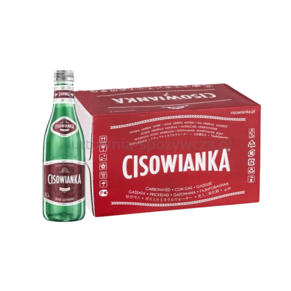 Woda Cisowianka Silnie Gazowana Szkło 300Ml