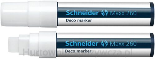Marker Kredowy Schneider Maxx 260 Deco, 5-15 Mm, Biały