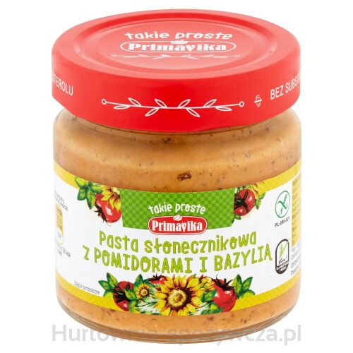 Primavika Pasta Słonecznikowa Z Pomidorami I Bazylią 160 G