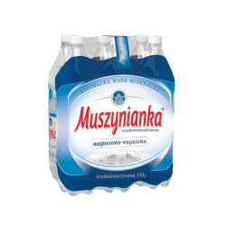 Woda Muszynianka Mineralna gazowana, średnionasycona CO2 1,5l